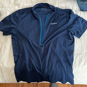 Patagonia zipper cycling shirt. Like new. Navy.